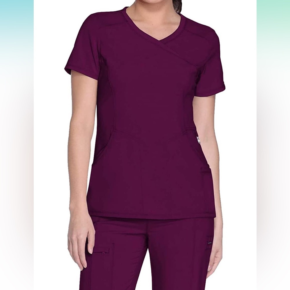 Cherokee Infinity Women Scrubs Top Mock Wrap 2625A